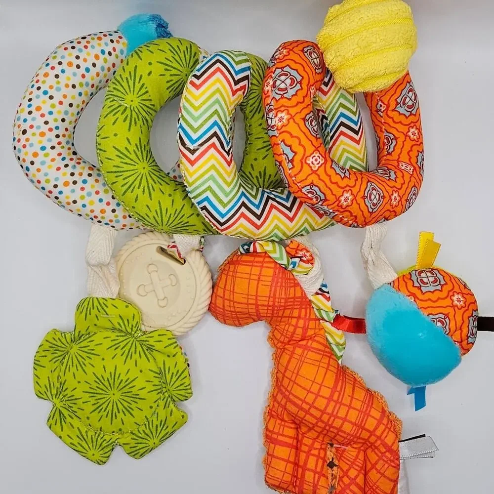 Baby Toy Bundle Sensory Activity Turtle Lamb Spiral Infantino Manhattan Toy